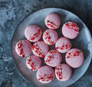 Raspberry and Lemon Macarons Magimix.